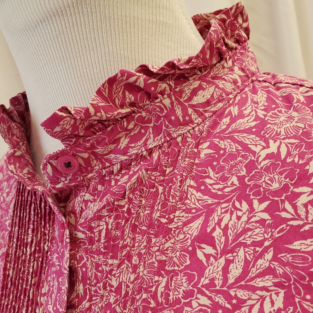 JOULES "Penelope" Pintuck Floral Blouse - Picture 5 of 7